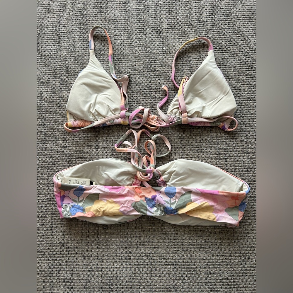 Dippin Daisy Zen Garden Bikini Set Size Small Amalfi & Cove Top Seashore Bottom - Picture 6 of 7